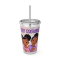 Sisterly Vibes Kids Tumbler with Straw – 16oz