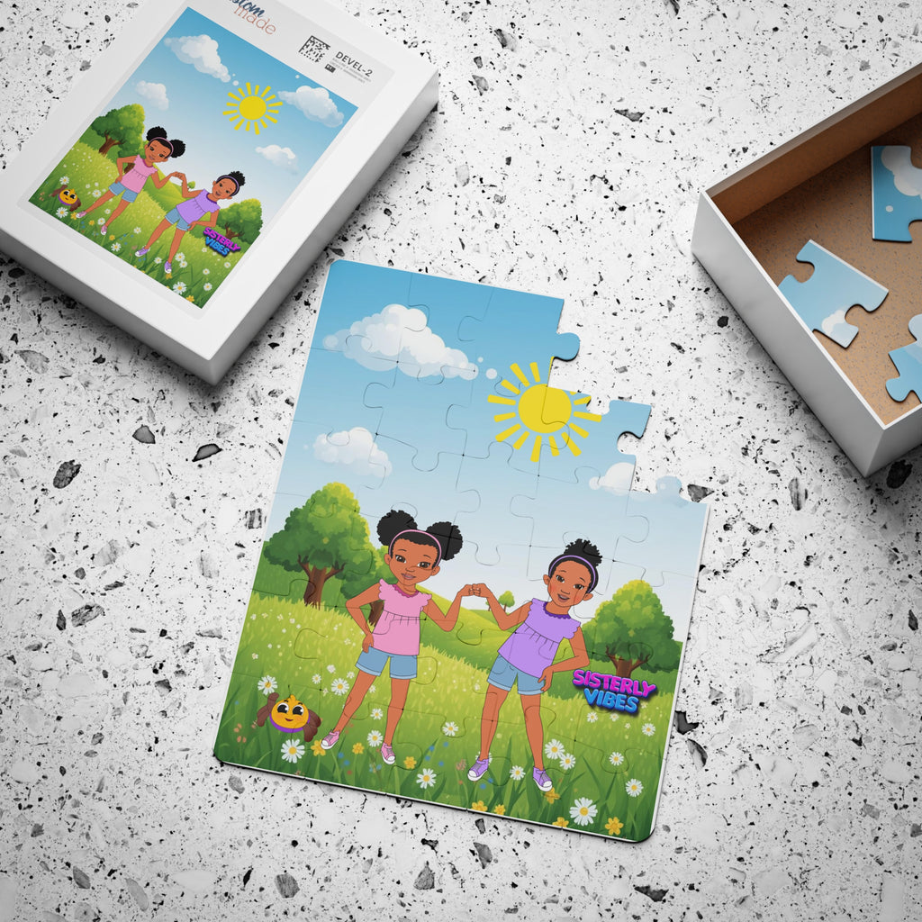 Sisterly Vibes Kids Puzzle: 30-Piece Learning Jigsaw